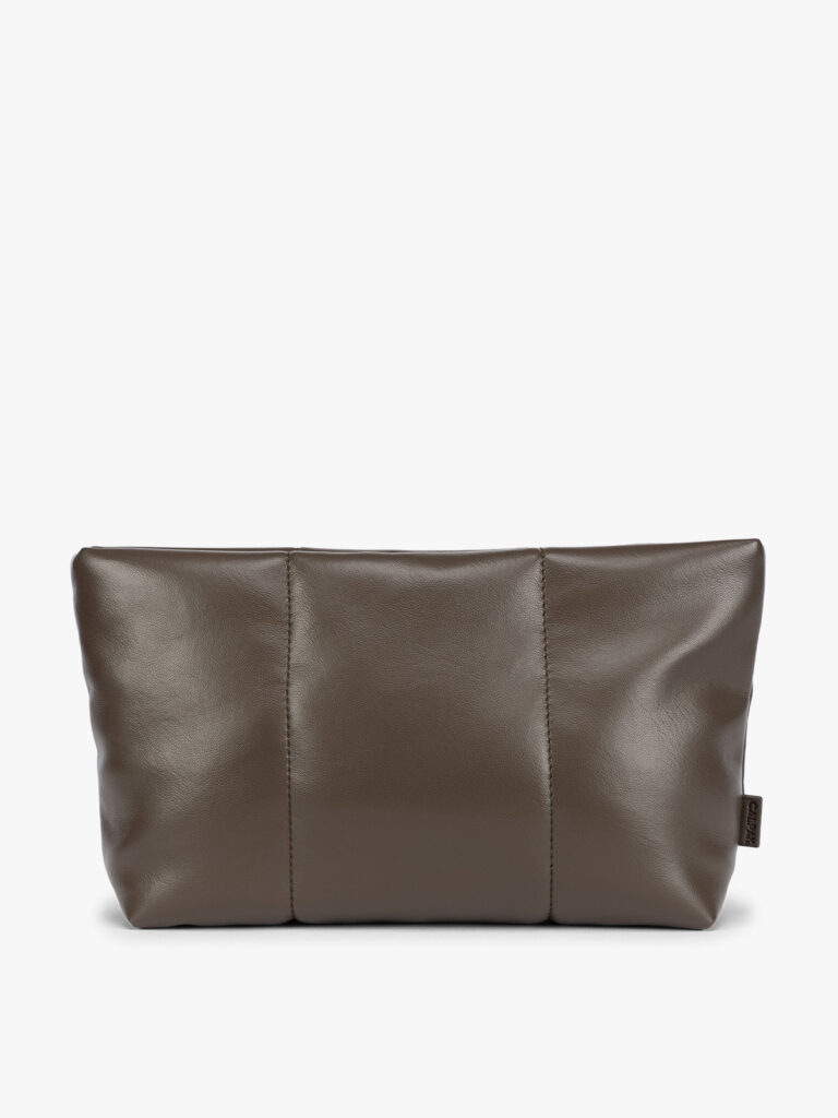 Luka 2-Quart Zip Pouch in Vegan Leather